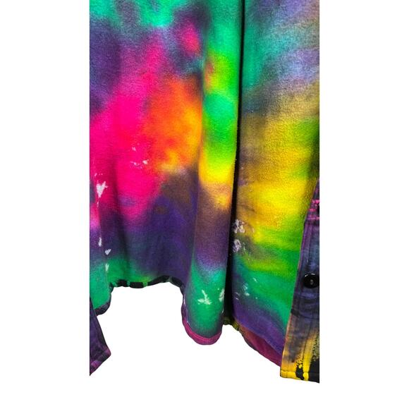 Vintage Wearable Art to wear Multicolor Abstract Button-Blazer Jacket  OS - Picture 9 of 13